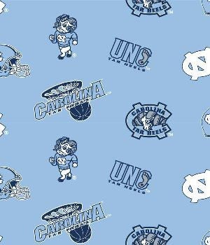 1 yard cotton quilting fabric, University of North Carolina