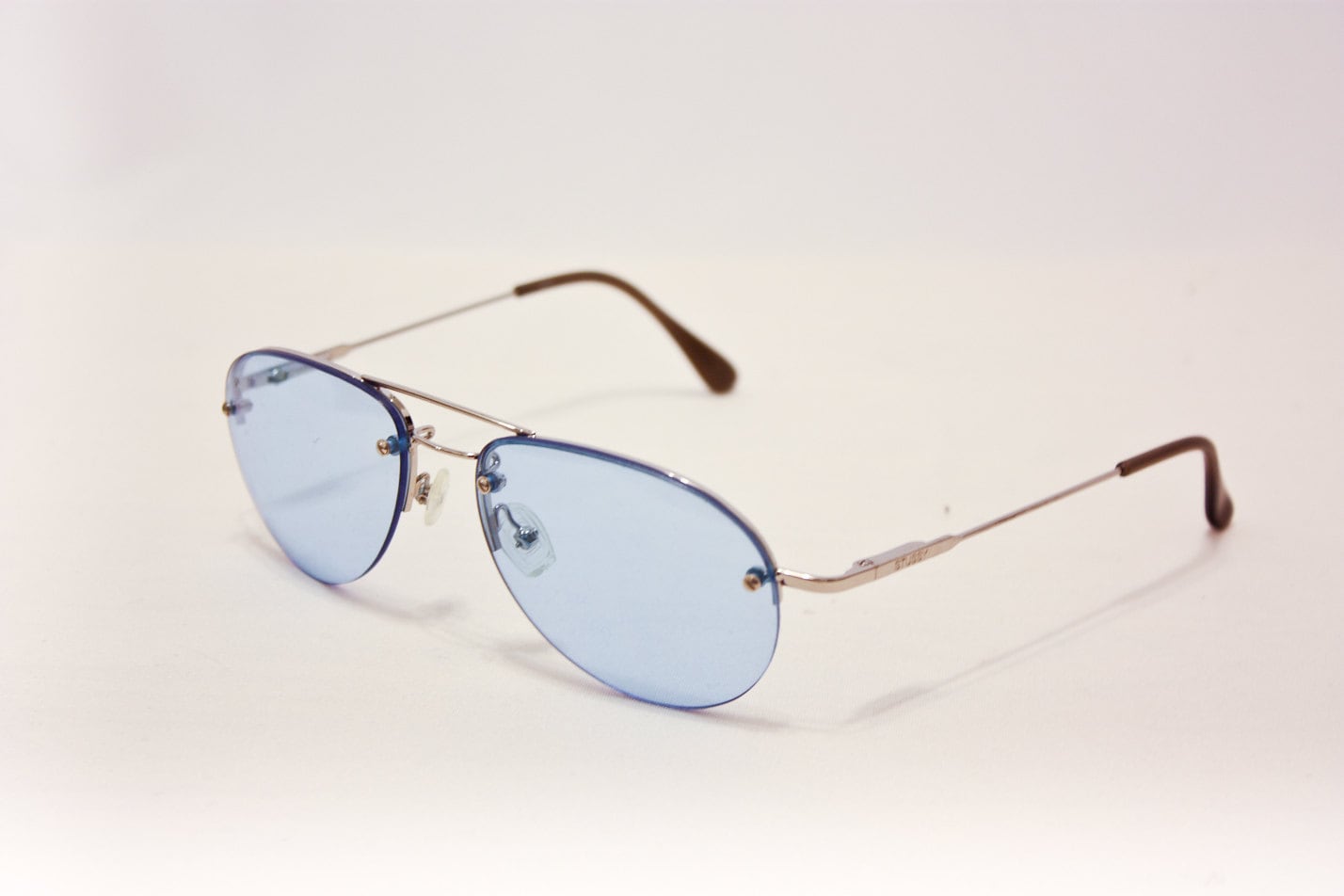 80s Blue Tint Aviator Sunglasses By Deadrelics On Etsy 