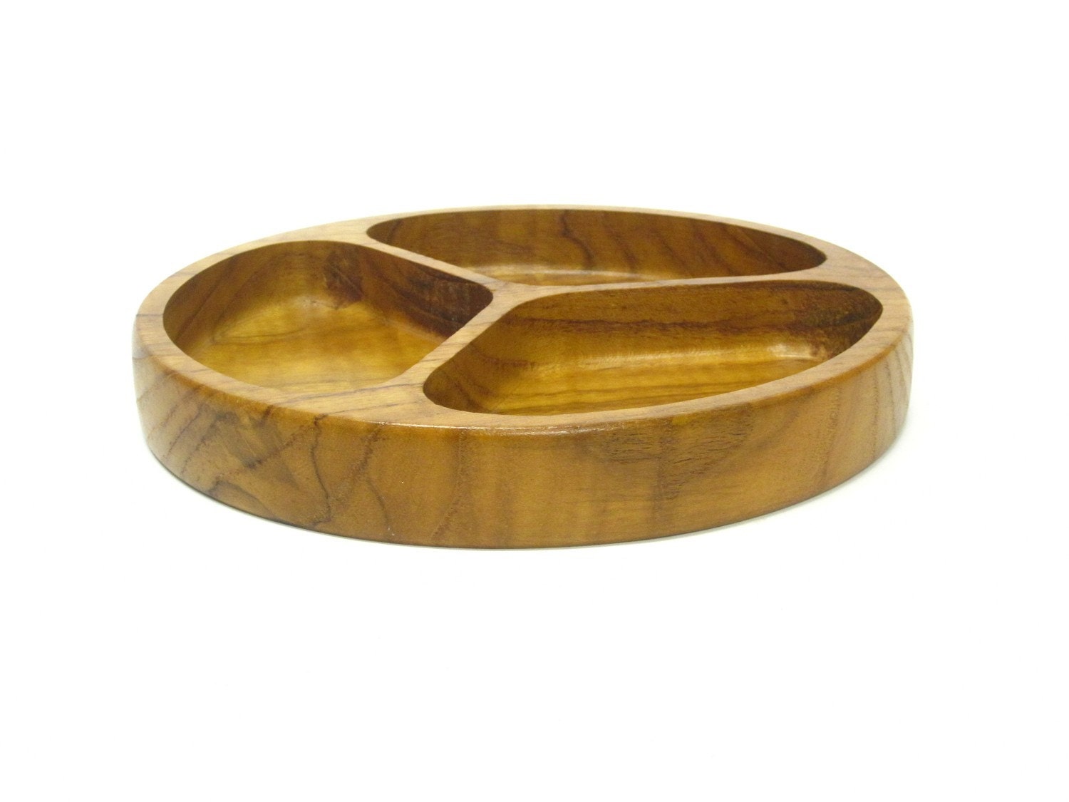 20% OFF - CLEARANCE SALE - Divided Teak Serving Tray