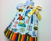 Dr Seuss Everything Seuss ruffle bottom dress