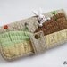 Handmade long wallet bunny rabbit in a field - Ready to Ship.