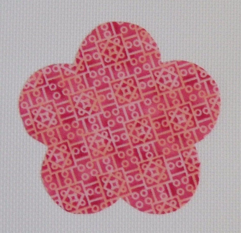 Flower Applique Iron On or Sew On     CHOICE OF FABRIC