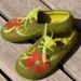 Felted wool slippers 'Poppy sneakers'
