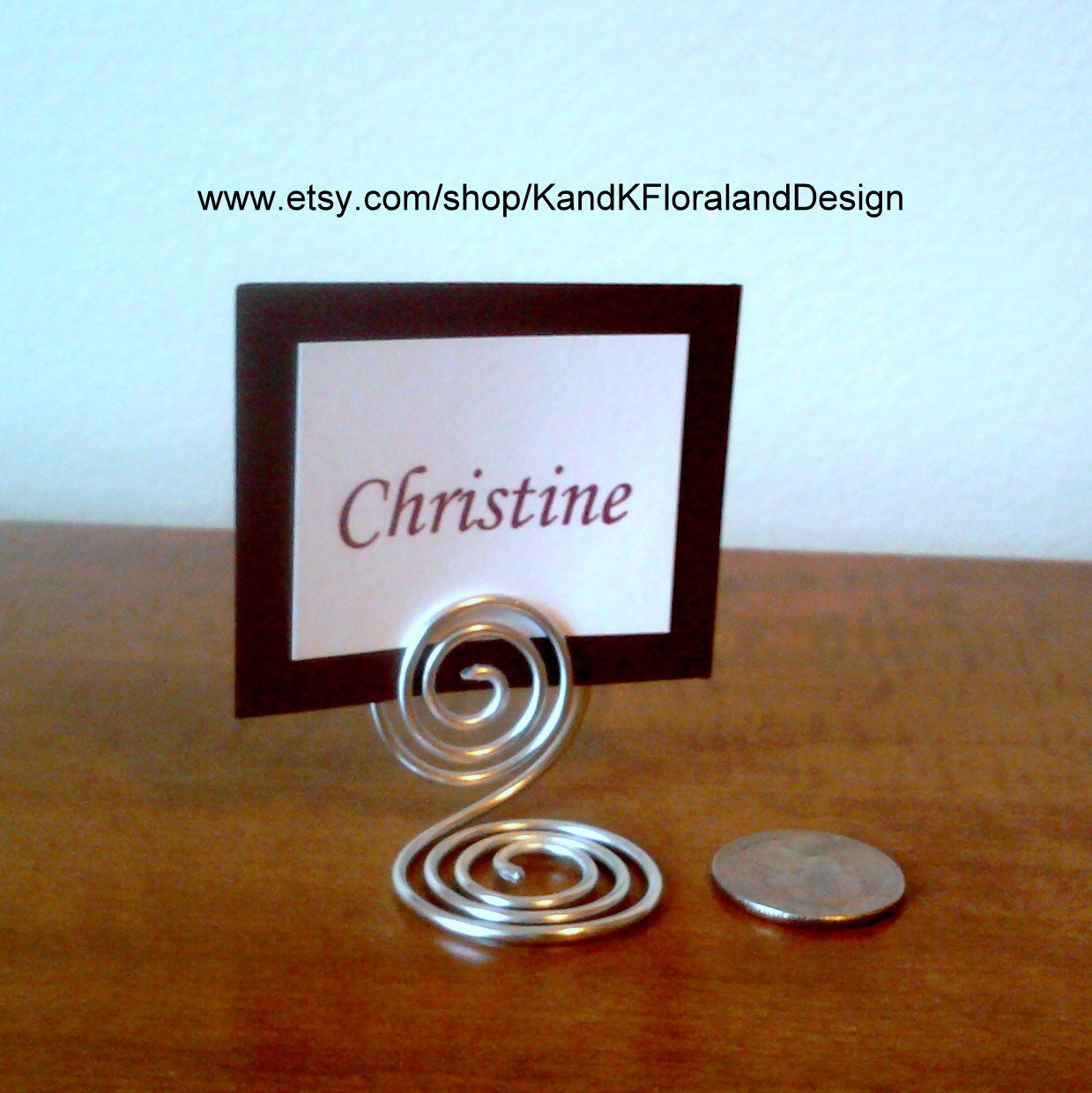 Handmade Wedding Place Settings-Place Card Holders-Party Favors-Set of Four