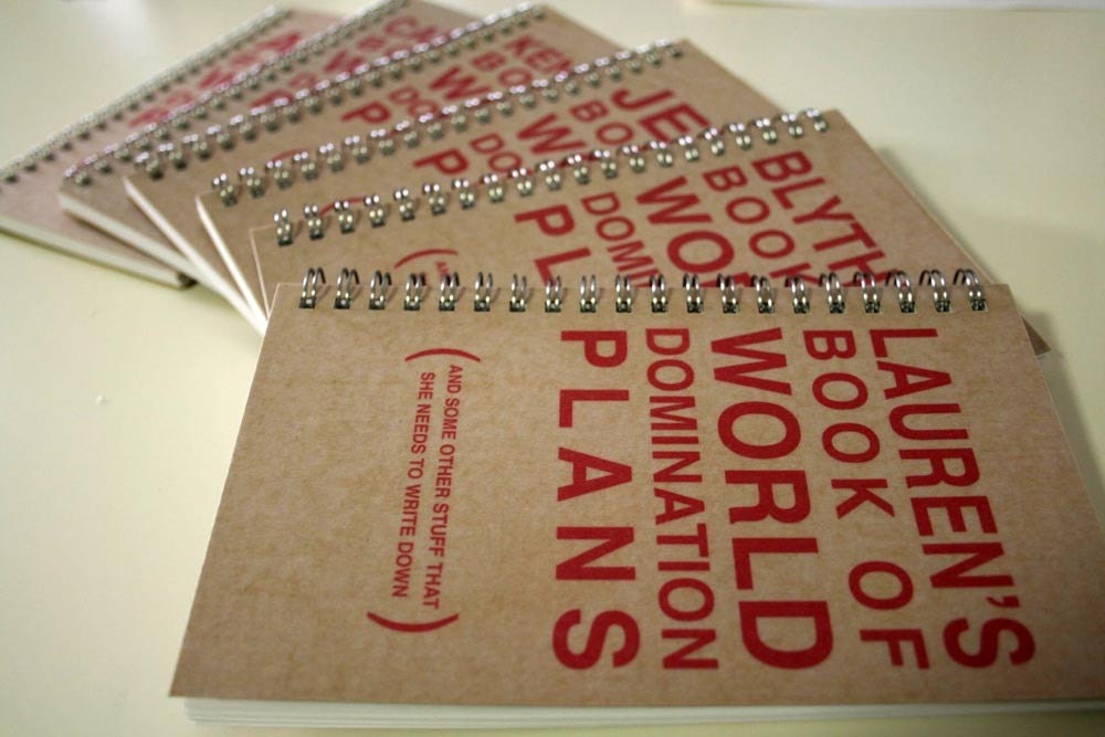 Notebook for World Domination - Personalized