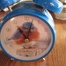 Bright Blue Bird Alarm Clock Battery Operated
