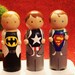 Custom Superhero  and his Bride Cake Topper-Batman, Superman, Thor, Captain America,  Ironman -Personalized for You