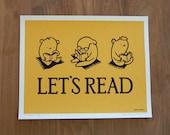 Let's Read, 14" by 11" Limited Edition Giclee Print