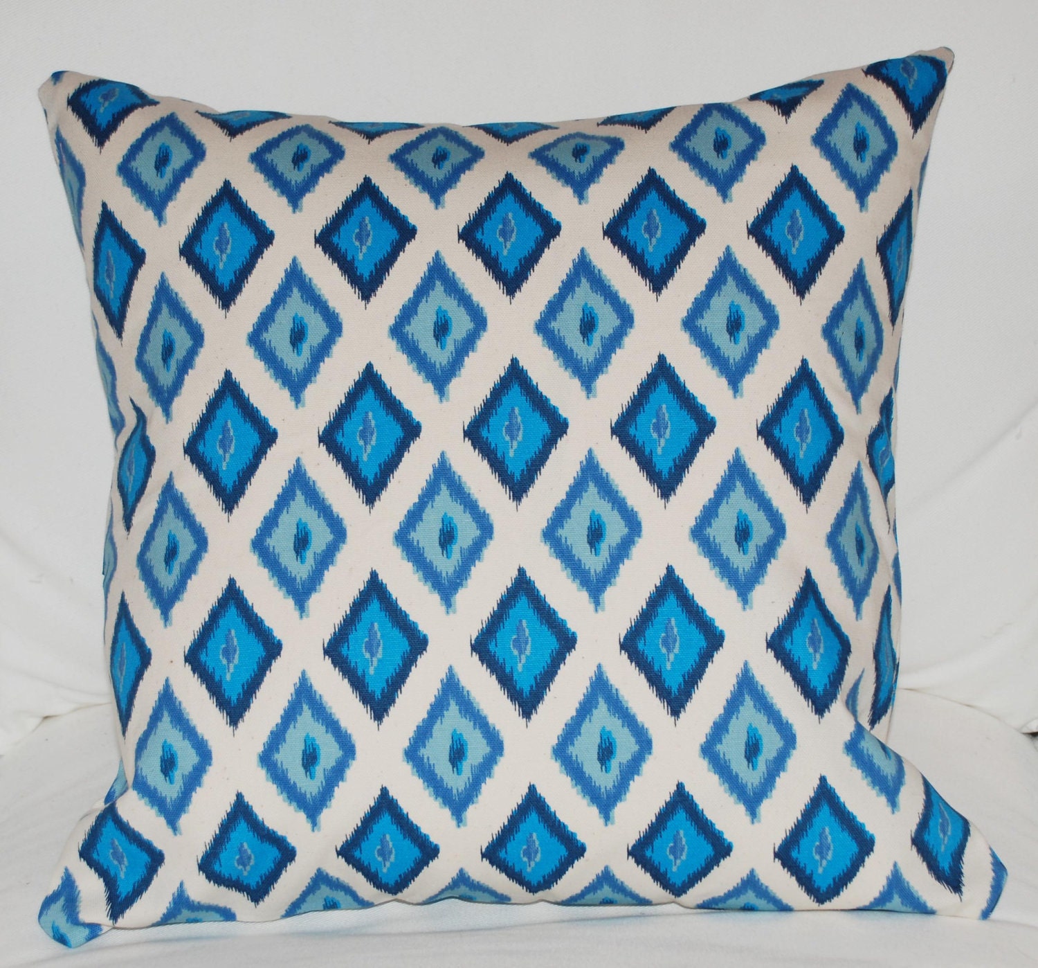 Blue Ikat Pillow
