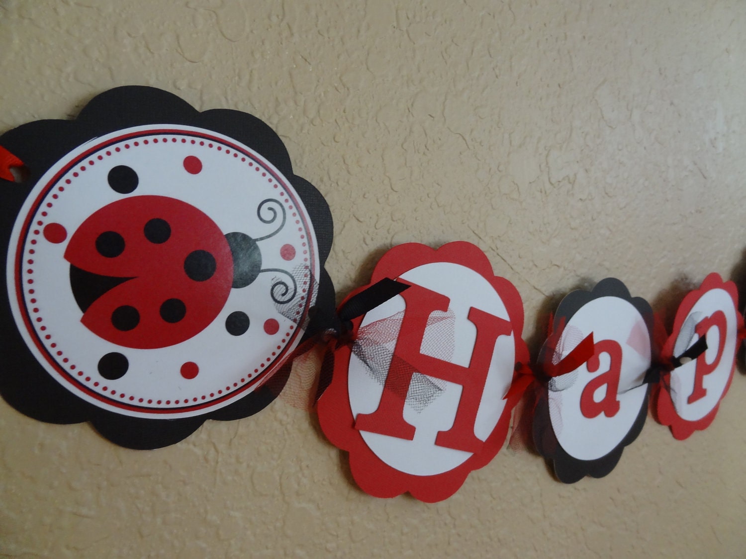 Red and Black Ladybug Full Size Banner Il_170x135
