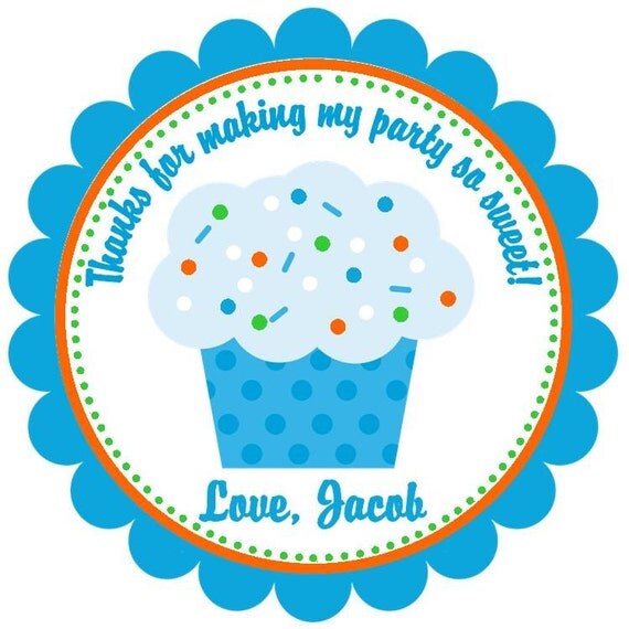 Boy Cupcake Favor Tags Il_570xn