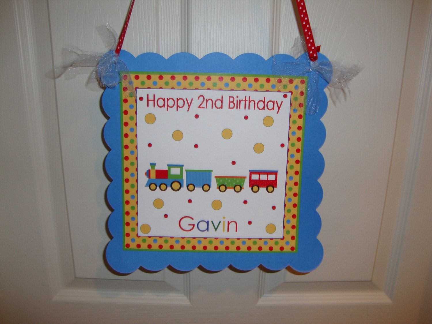 Choo Choo Train Birthday Door Sign Il_570xn