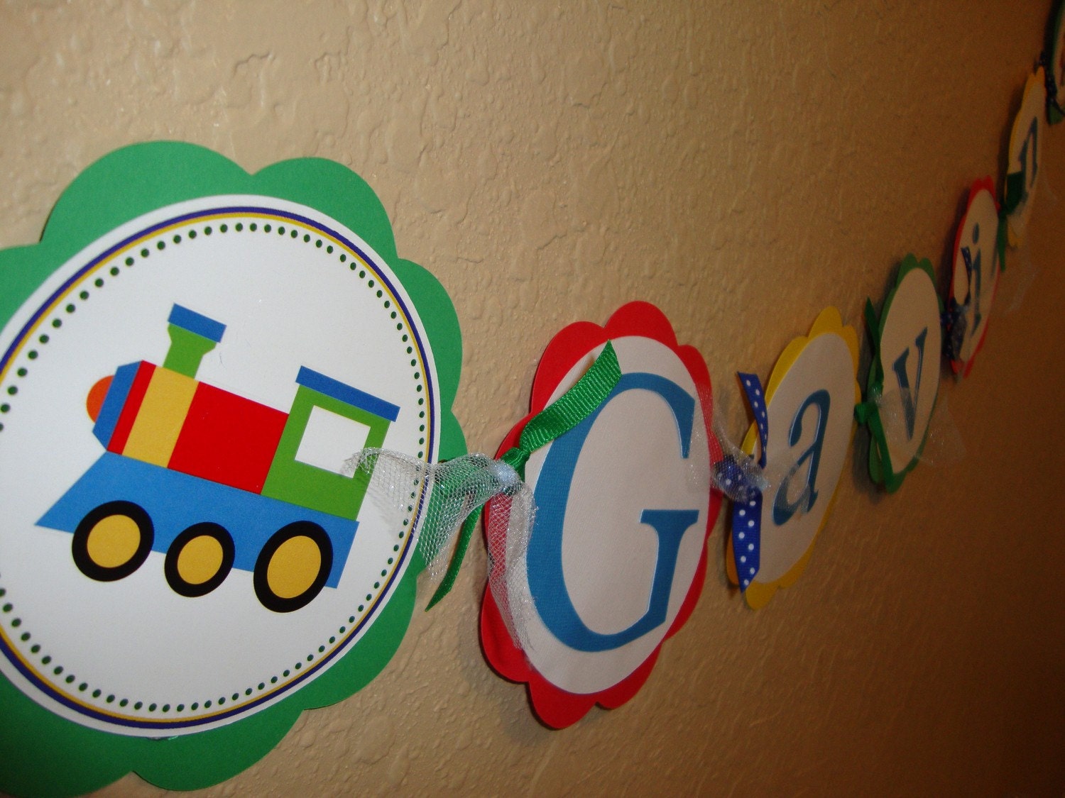 Choo Choo Train Custom Name Banner Il_570xn
