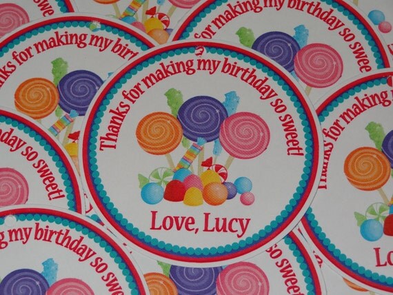 Cute Candy Themed Favor Tags Il_570xn