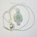 Wire Wrapped Amazonite Necklace - Silver Amazonite Necklace