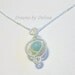 Wire Wrapped Amazonite Necklace - Silver Amazonite Necklace
