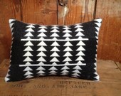 Native American Pendleton Throw Pillow, Wool Blanket Fabric, Small