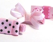 Toddler Hair Clips- Pretty in Pink