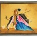 Vintage Mid-Century Spanish Matador & Bull Oil Painting