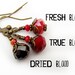 CHOOSE your RED - True Blood Earrings inspired by the HBO Series