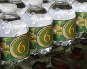 Camoflauge Water Bottle Labels Printable - Camo Collection