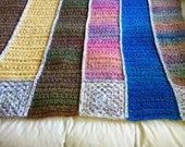 OOAK Extra Large Afghan - Multicolor Unique Pattern - I offer LAYAWAY