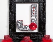 Medium Zebra Frabric Covered Wall Letter