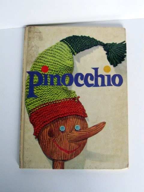 Pinocchio-Vintage Children's Book-1946