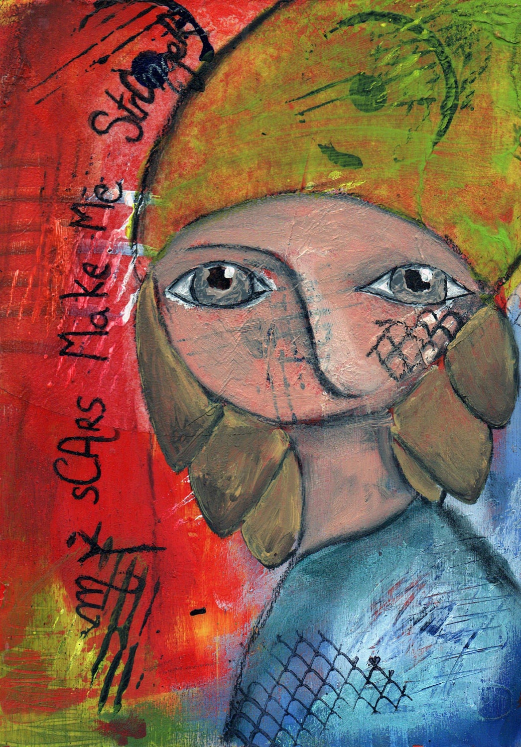 My Scars Make Me Stronger --- Nixie art print