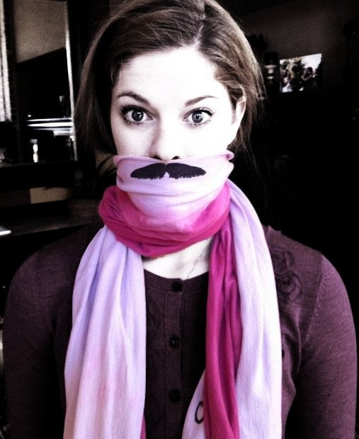 Mustache Scarf