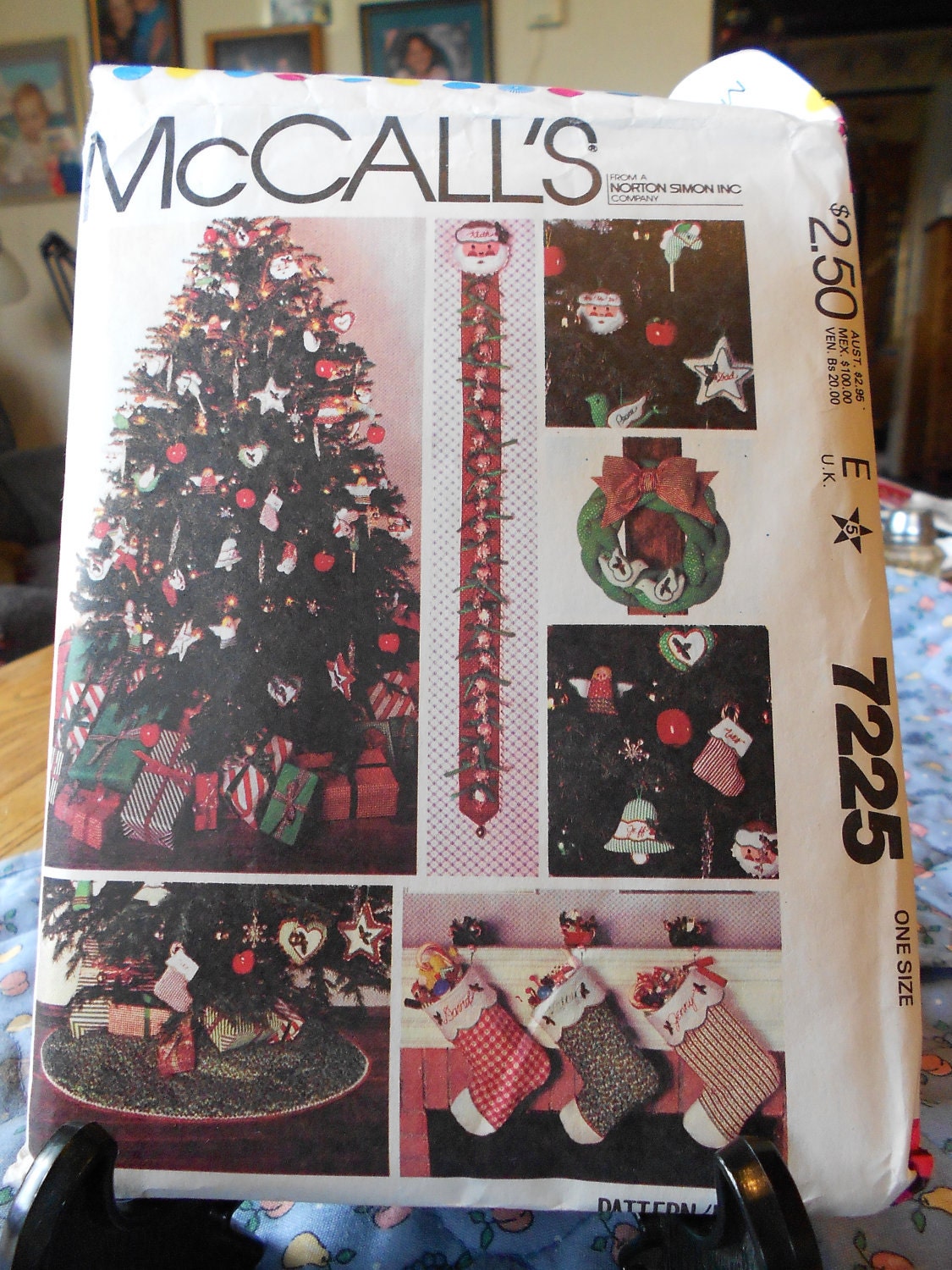 christmas crafts cut pattern mccalls 7225 by gloriaus on etsy christmas crafts cut pattern mccalls 7225 by gloriaus on etsy