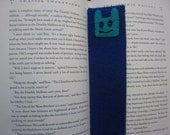 Felt Embroidered Bookmark - Green Monster