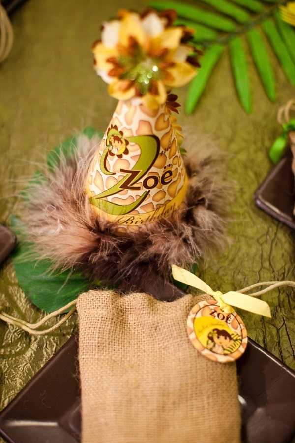 Dora the Explorer Jungle Adventure DIY Personalized Party Hat