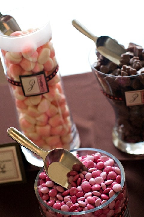 Pink & Brown Stylish Soiree DIY Personalized or Monogrammed Tags