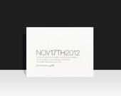 Save the Date / Wedding Announcement - Modern & Simple Typography