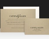 Modern Wedding Invitation - Modern, Urban & Rustic Wedding