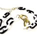 Vintage Mod Necklace Black White Chain Twiggy Style - Collier en Chaîne. Vintage Jewelry by My Chouchou on Etsy.