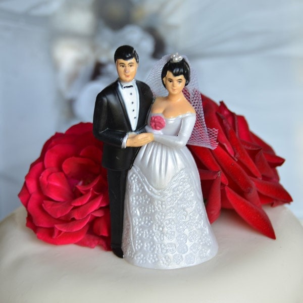 Private listing for Gina McKnight-4 Bride and Groom Vintage Cake Toppers