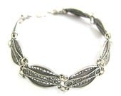 Artisan Filigree Bracelet 925 Sterling Silver- Free Shipping ID276