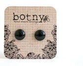 Bold Jet Black Brook Earrings