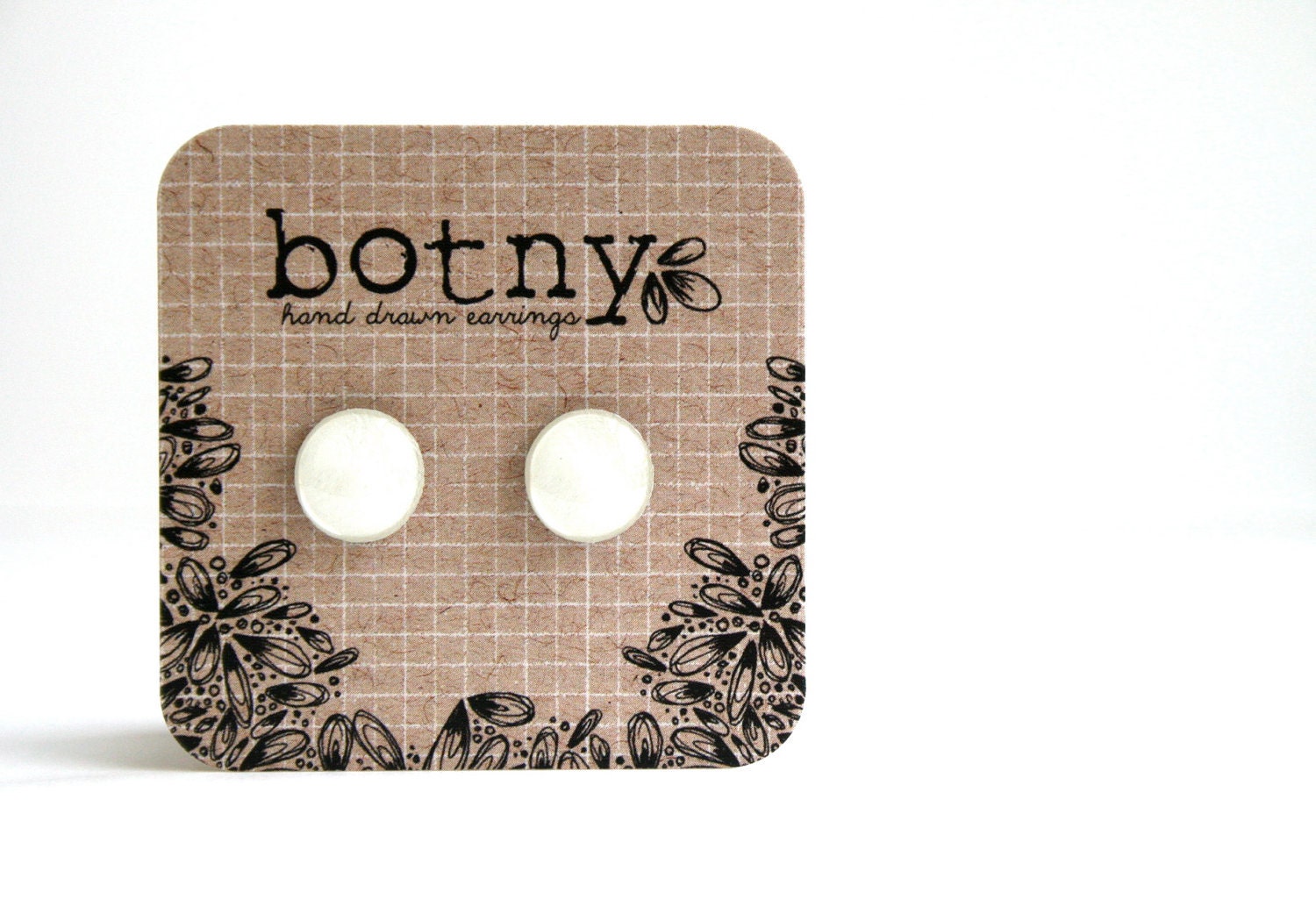 Snow White Brook Earrings