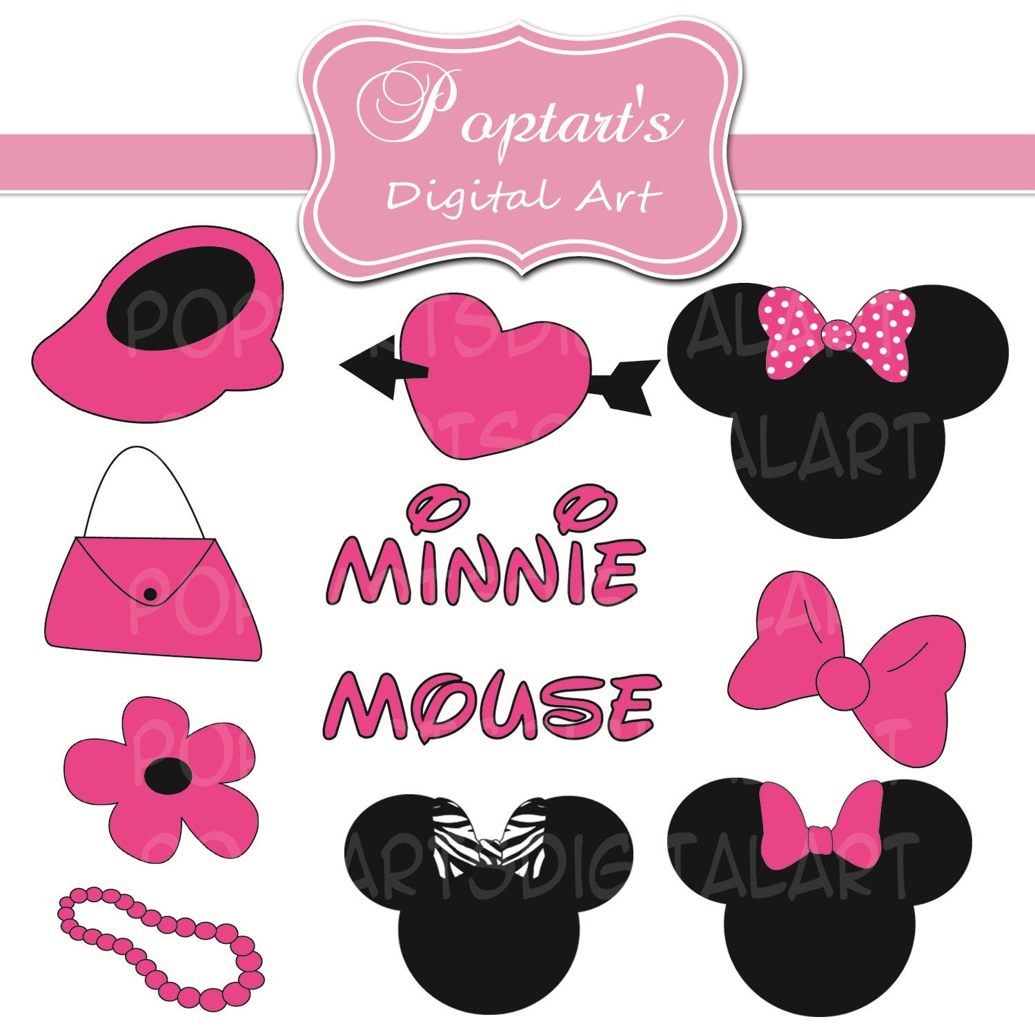 minnie mouse clip art pink - photo #39