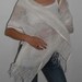 Linen Wrap. Scarf. Eco Friendly. Off white.