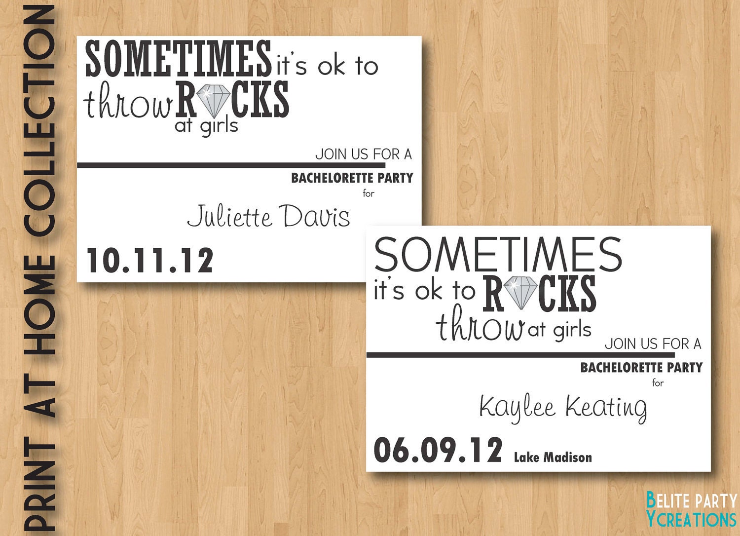 Modern Bachelorette Invite