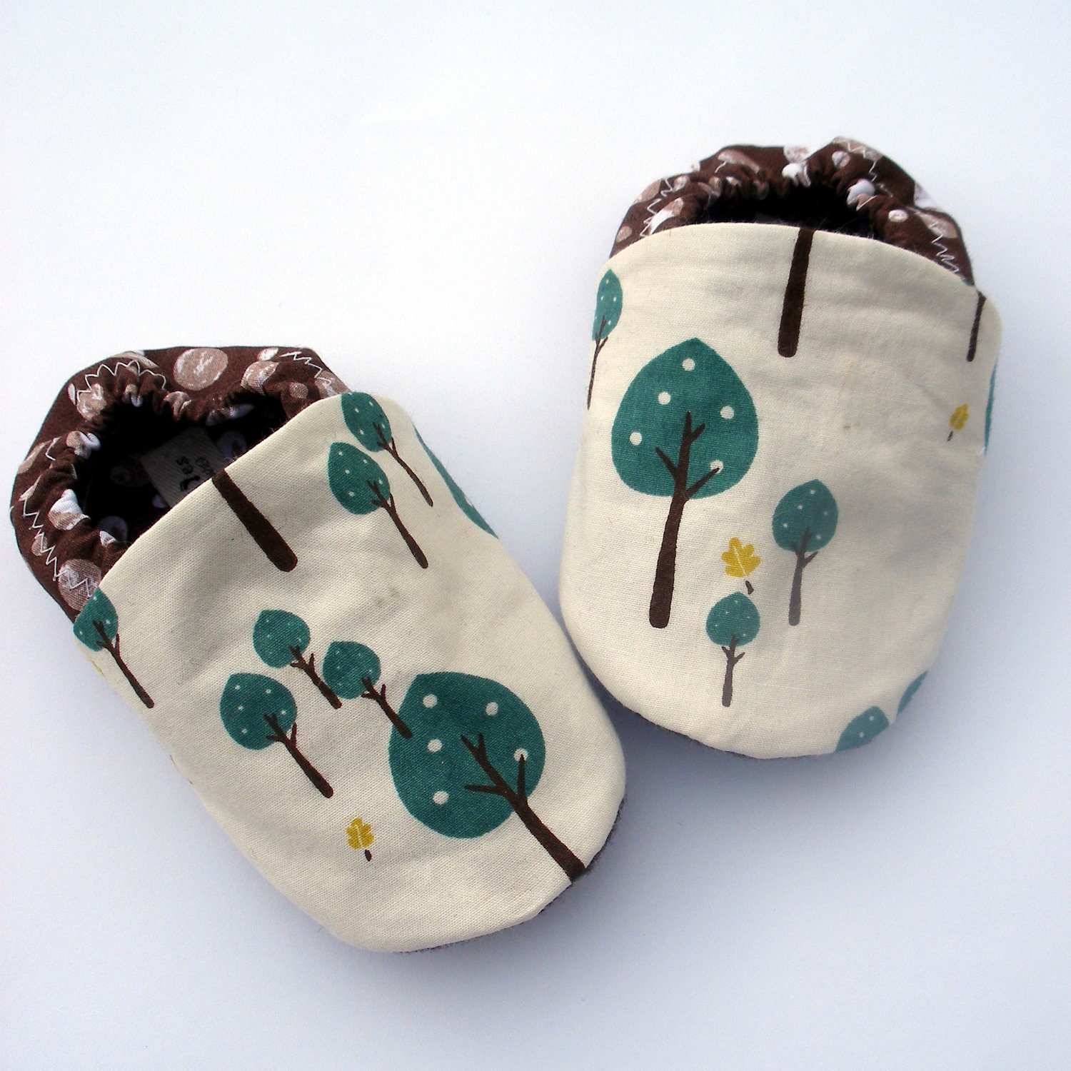 Organic Baby Shoes- Little Tree Hugger Organic Cotton Baby Booties Boy or Girl Handmade Booties 0 3 6 12 18 months- Baby Clothes Eco