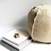 Burlap Pouf/Ottoman