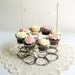 Vintage Metal Spring Repurposed Cupcake Stand