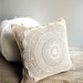 RESERVED for DEID Burlap Doily Pillow Cover