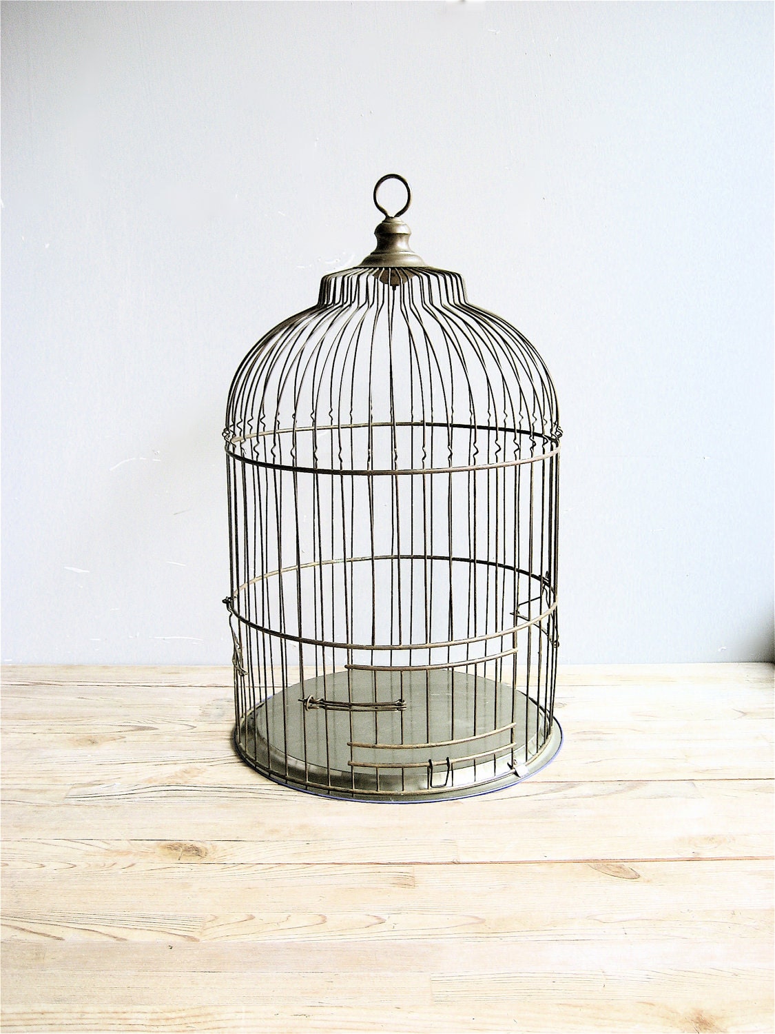 Vintage Large Brass Birdcage