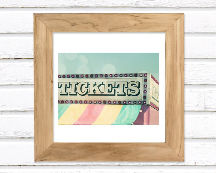 Get Your Tickets Luster Photo Print 5x7 Carnival Artwork Photo Print